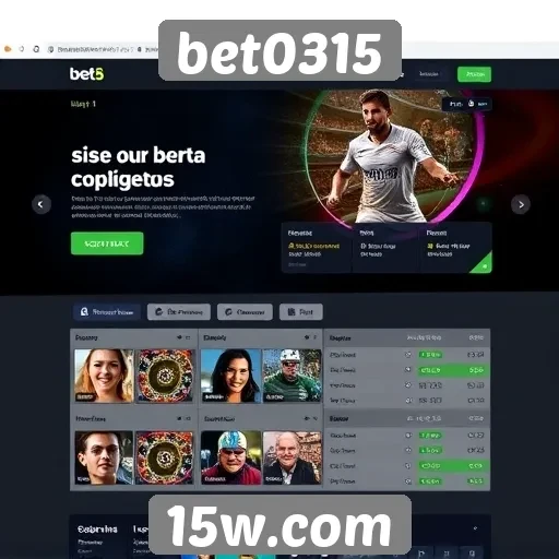 Análise da interface do site bet0315